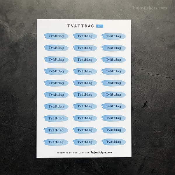 Stickers – Tvättdag