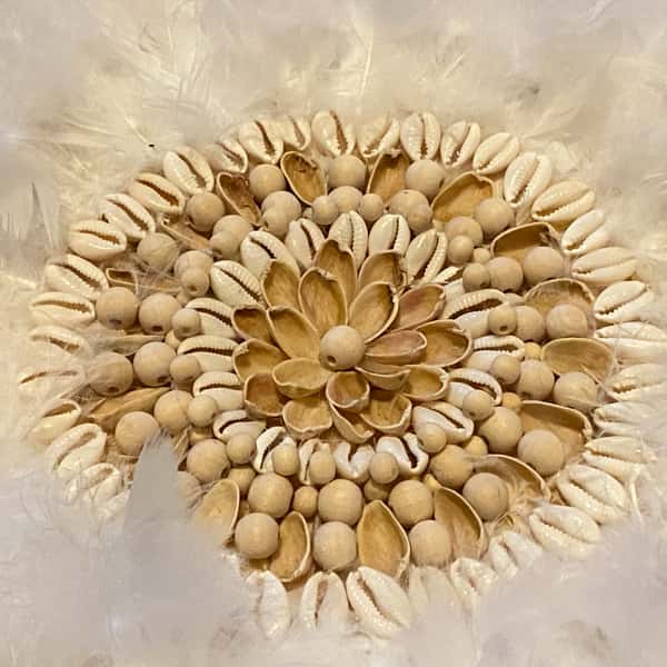 Vägg dekoration bohemisk med fjädrar