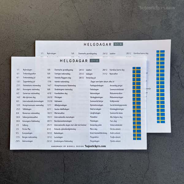 Stickers – Helgdagar