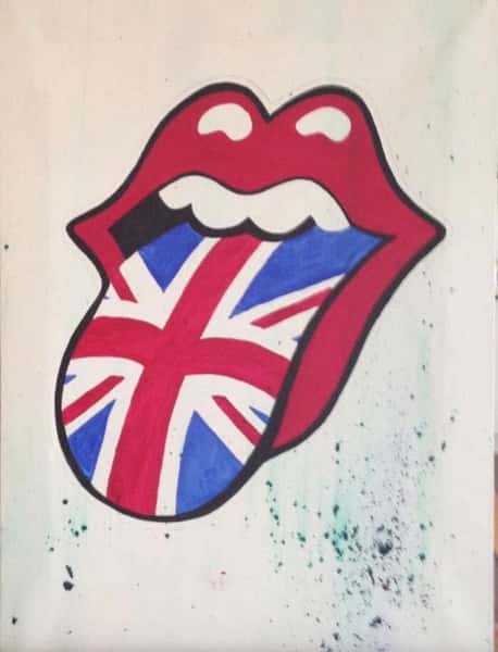 Stones GB – Unik Oljemålning | Originalkonst