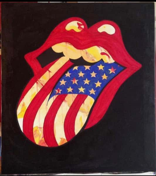 Stones – ikonisk rocktavla i olja
