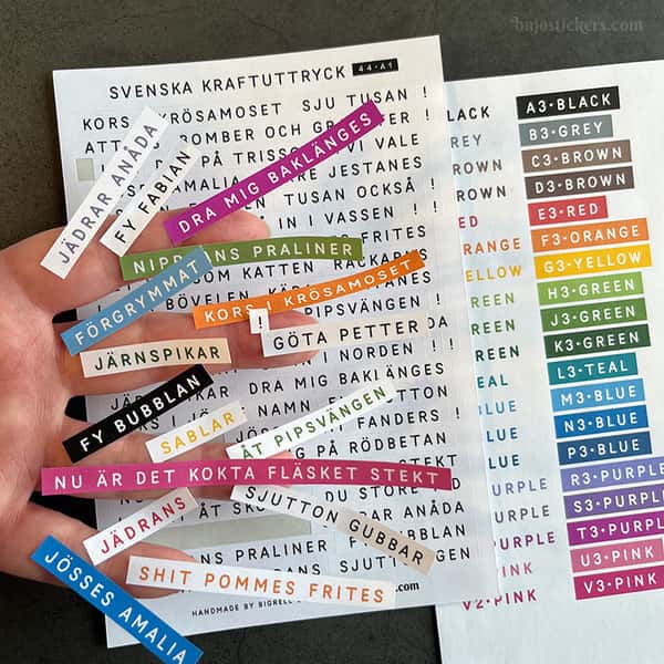 Stickers – Kraftuttryck