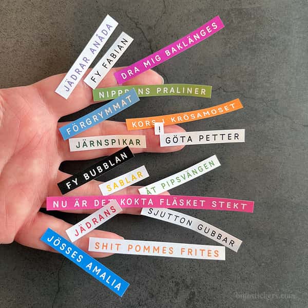 Stickers – Kraftuttryck