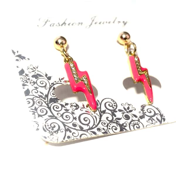 Små örhängen blixtar med ädelstenar