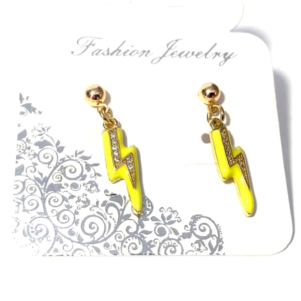 Små örhängen blixtar med ädelstenar