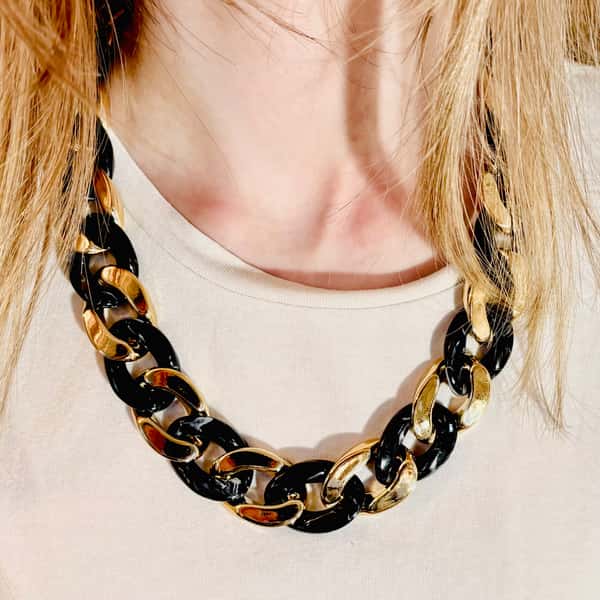 Chunky curb halsband