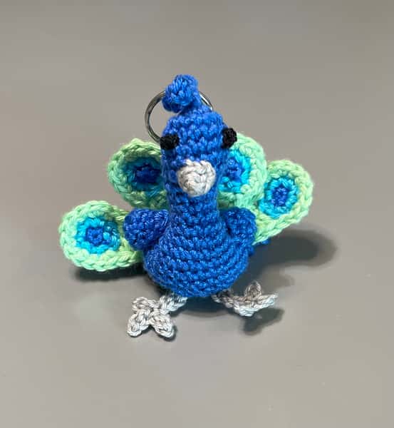 Nyckelring påfågel