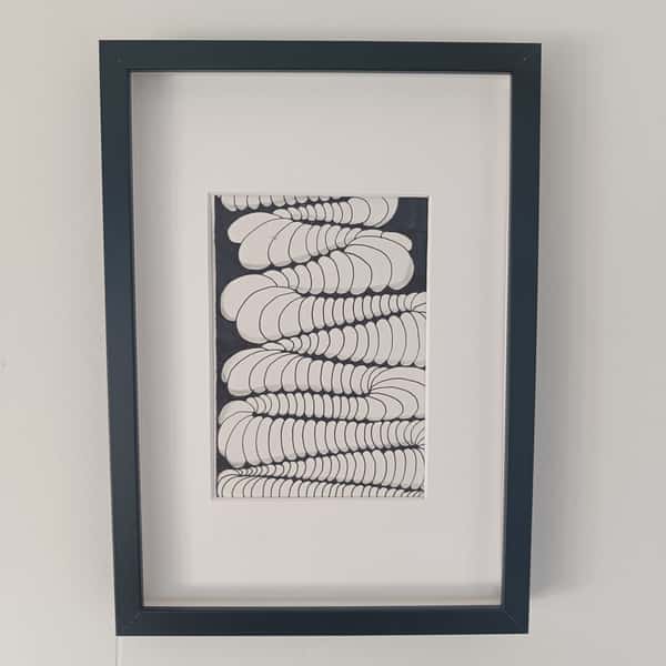 Cool Fineliner Art i Svart Ram - Wormz