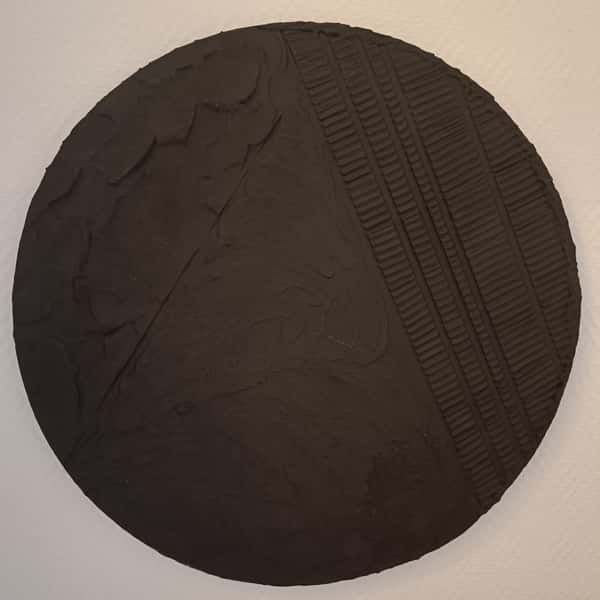 Matte Chaos - Stillhet & Struktur - Minimalistisk Textured Art - svart canvas tavla