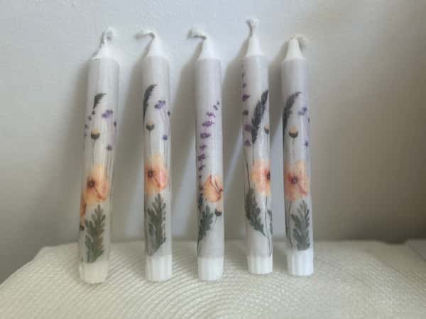 Kronljus med handgjord dekoration