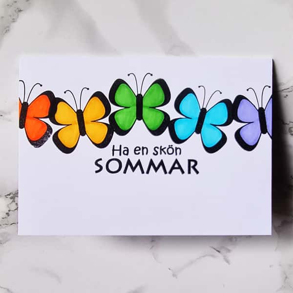 Kort med sommarhälsning