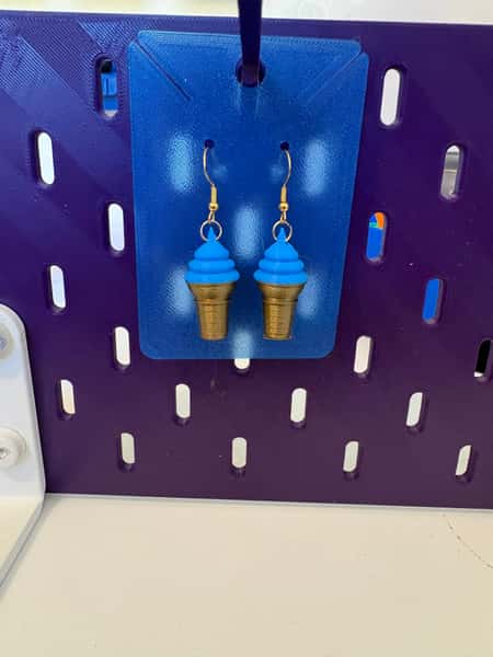 Glass örhängen "Blåbär"