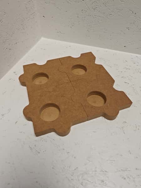 Värmeljushållare Pusselbit