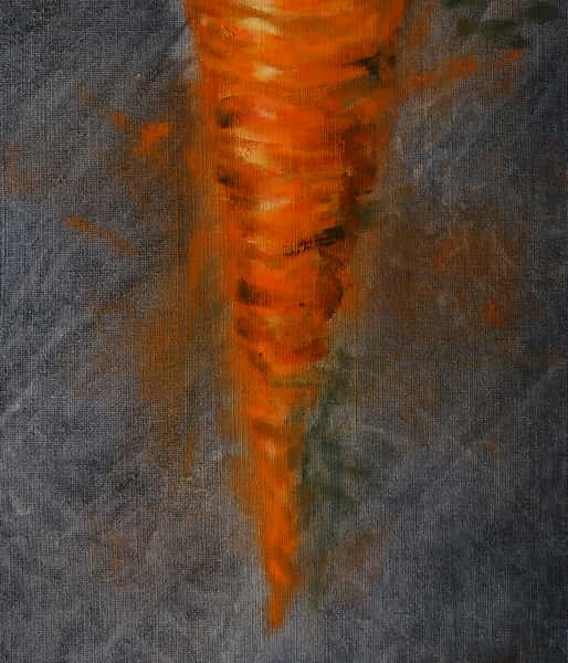 Spinning Carrot, oljemålning på duk, vepa.