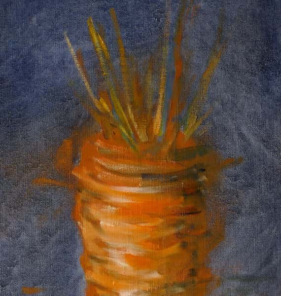 Spinning Carrot, oljemålning på duk, vepa.