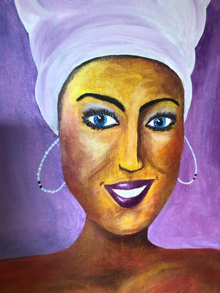 Tavla - purple lady